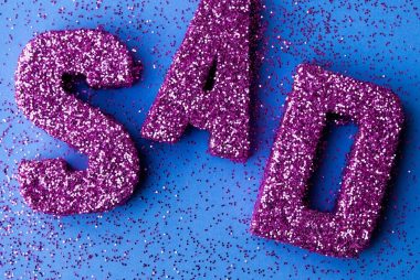 This was part of an assignment for a Typography class of mine to create 3D type of some sort. I saw sparkles at Hobby Lobby and I was sold! Due to a recent break up I was going through i felt that this pretty much reflects what it feels like to not be okay but put on the shine so you can get through the day!